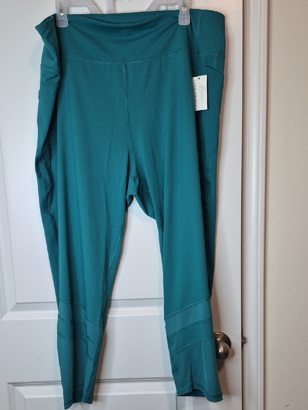 Active USA‎ Women's Teal Performance Leggings Size 22/24W